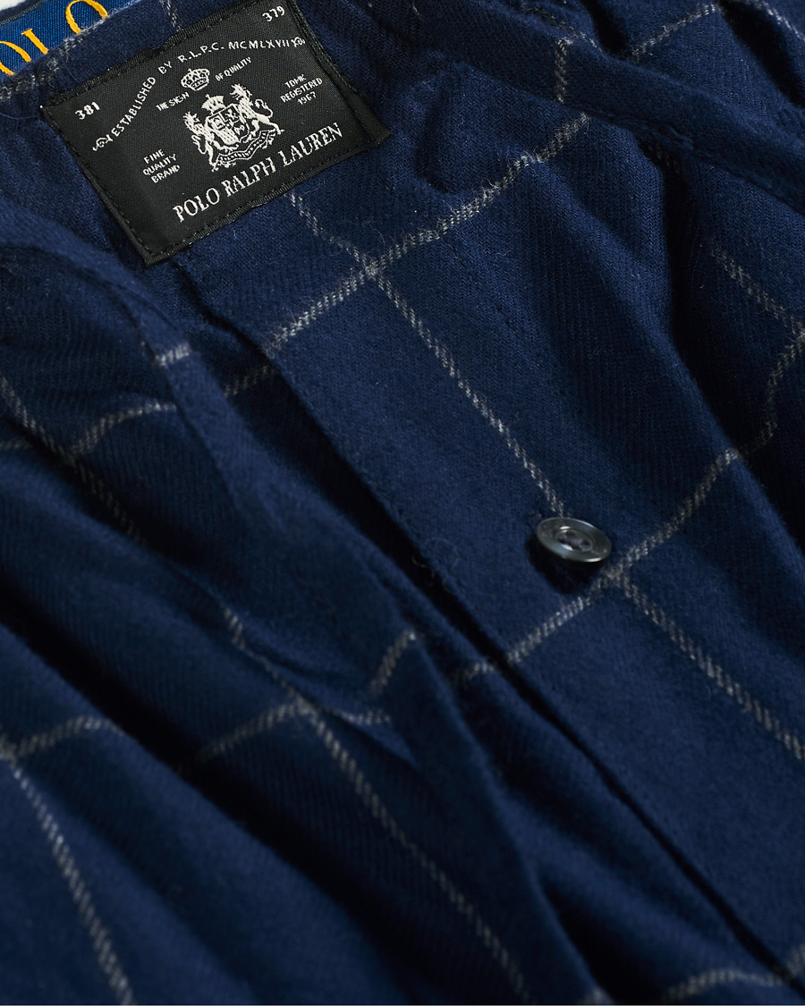 Herre | Pyjamaser og badekåper | Polo Ralph Lauren | Flannel Pyjama Pants Window Pane Navy