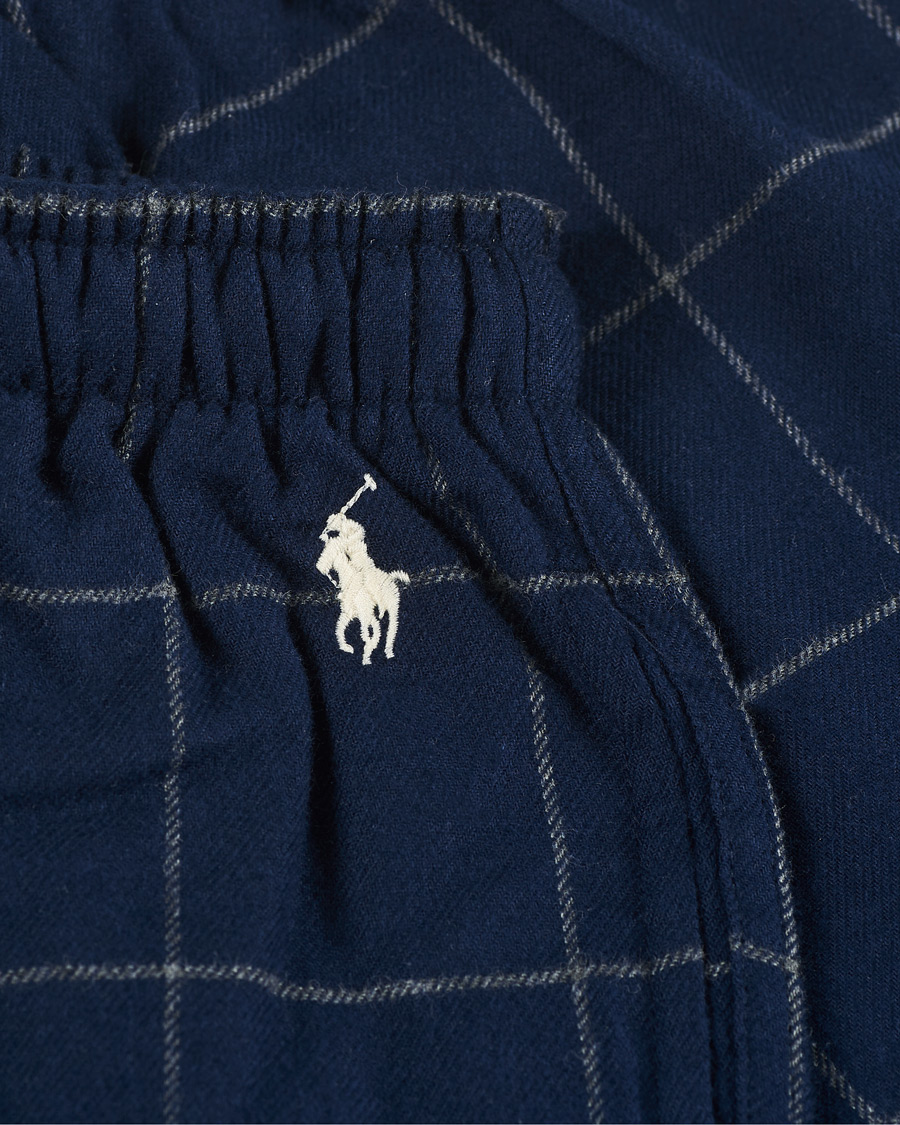 Herre | Pyjamaser og badekåper | Polo Ralph Lauren | Flannel Pyjama Pants Window Pane Navy