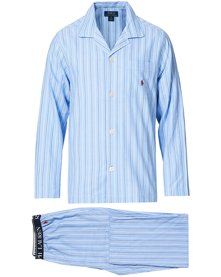 Herre |  | Polo Ralph Lauren | Cotton Pyjama Set Blue Stripe