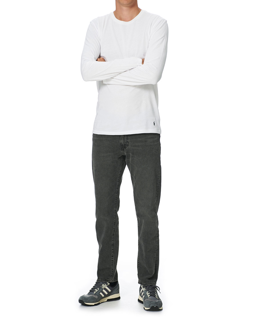 Herre | T-Shirts | Polo Ralph Lauren | 3-Pack Long Sleeve Tee White/Black/Heather