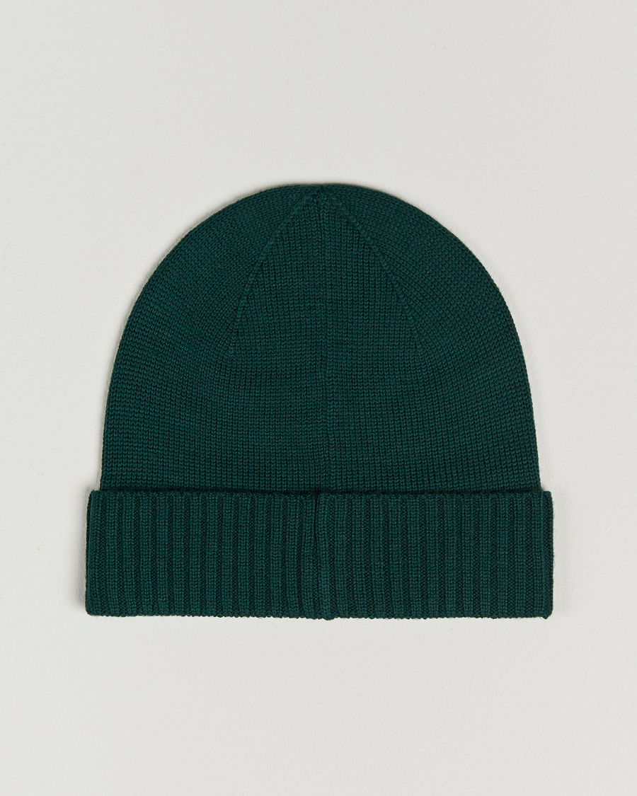 Herre | Polo Ralph Lauren Merino Wool Beanie College Green | Polo Ralph Lauren | Merino Wool Beanie College Green