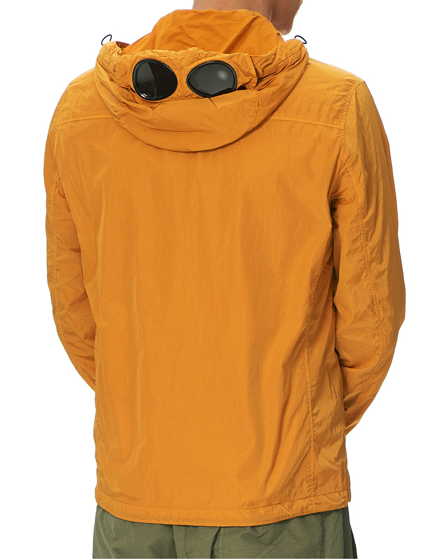 Herre | Jakker | C.P. Company | Chrome Garment Dyed Nylon Hooded Overshirt Orange