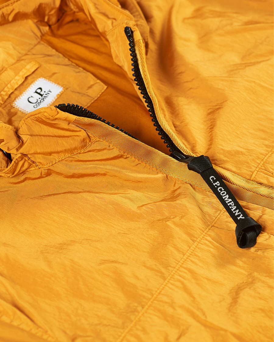 Herre | Jakker | C.P. Company | Chrome Garment Dyed Nylon Hooded Overshirt Orange