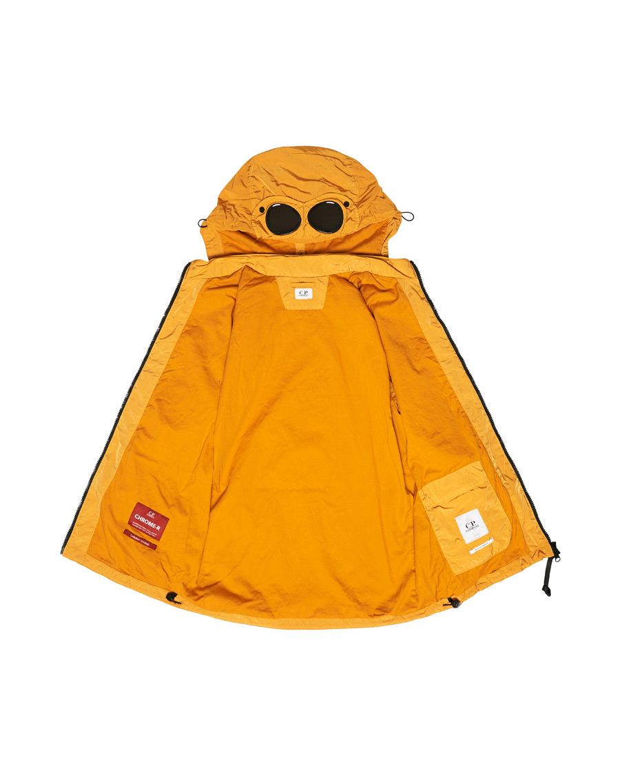Herre | Jakker | C.P. Company | Chrome Garment Dyed Nylon Hooded Overshirt Orange