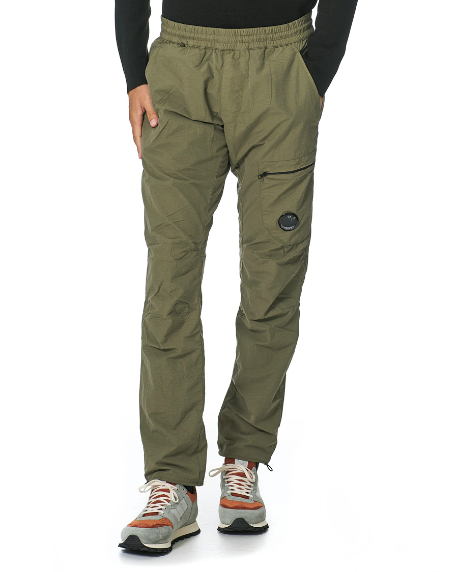 Herre | Bukser | C.P. Company | Flat Nylon Cargo Pants Green