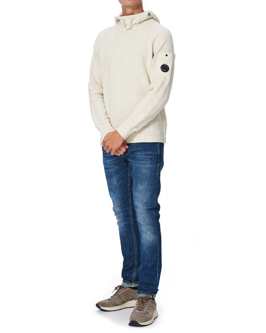 Herre | Gensere | C.P. Company | Polar Fleece Hoodie Off White