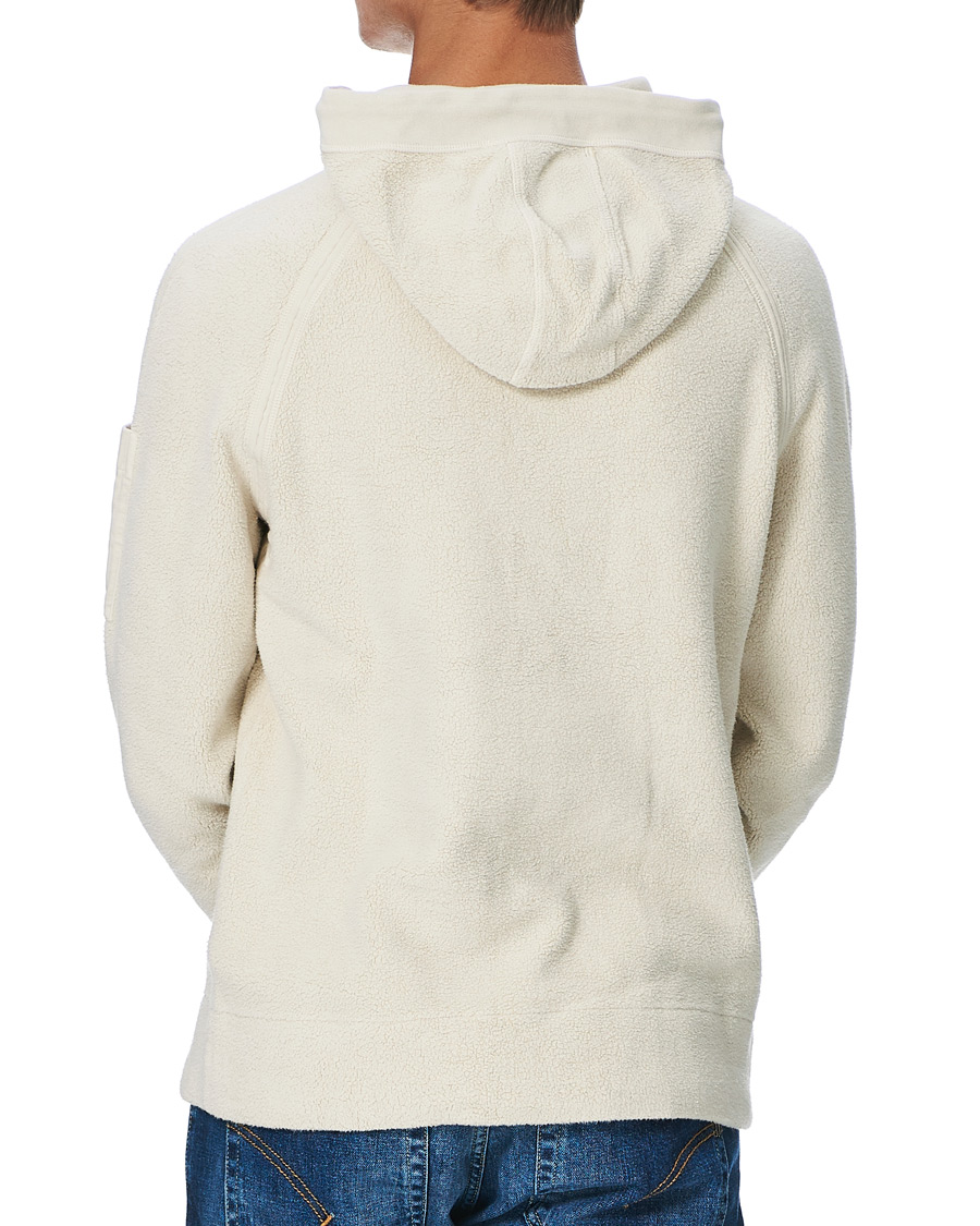 Herre | Gensere | C.P. Company | Polar Fleece Hoodie Off White