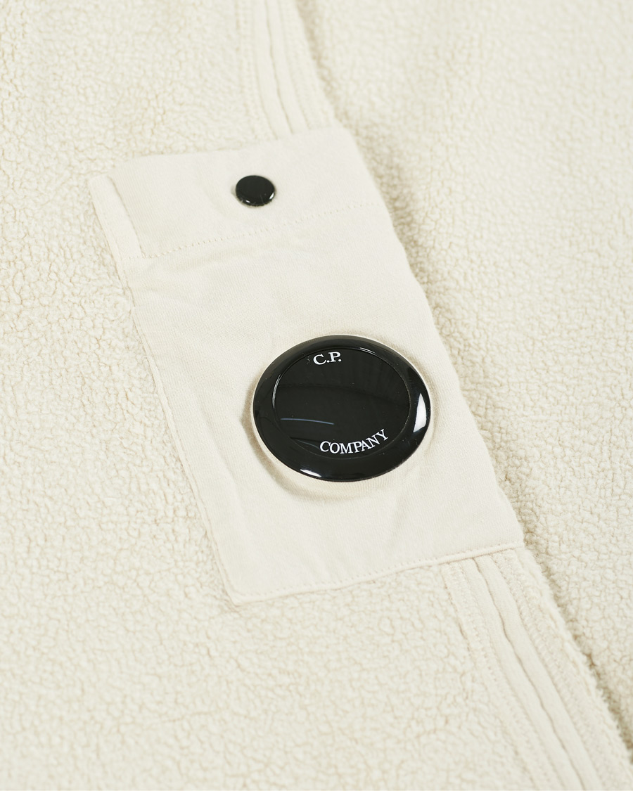 Herre | Gensere | C.P. Company | Polar Fleece Hoodie Off White