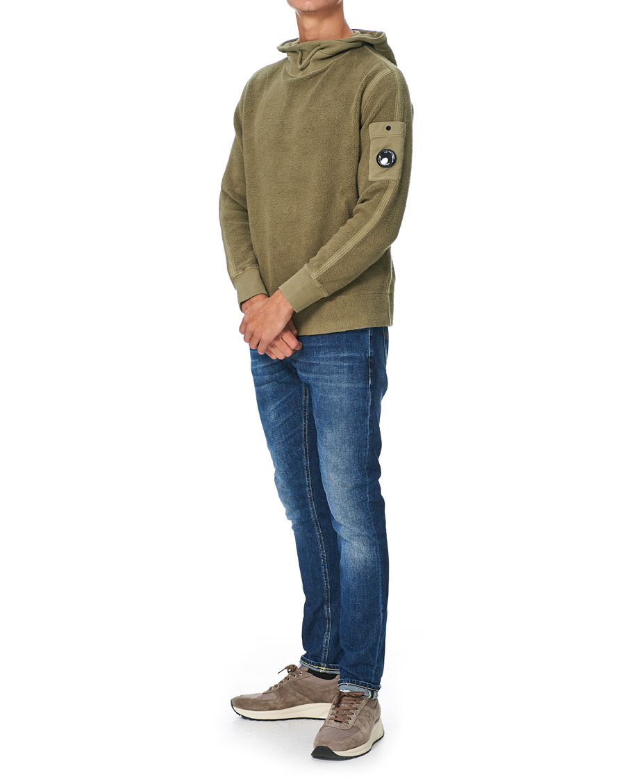Herre | Gensere | C.P. Company | Polar Fleece Hoodie Olive