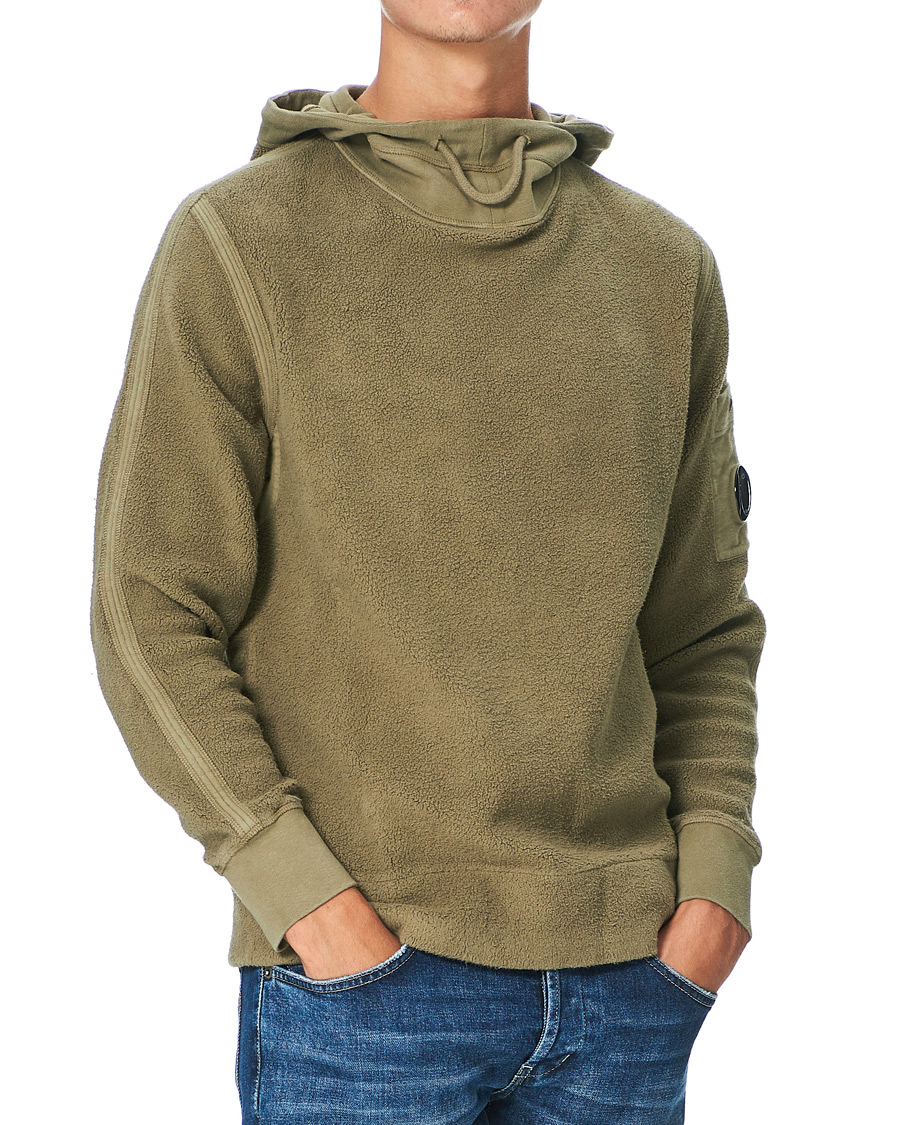 Herre | Gensere | C.P. Company | Polar Fleece Hoodie Olive