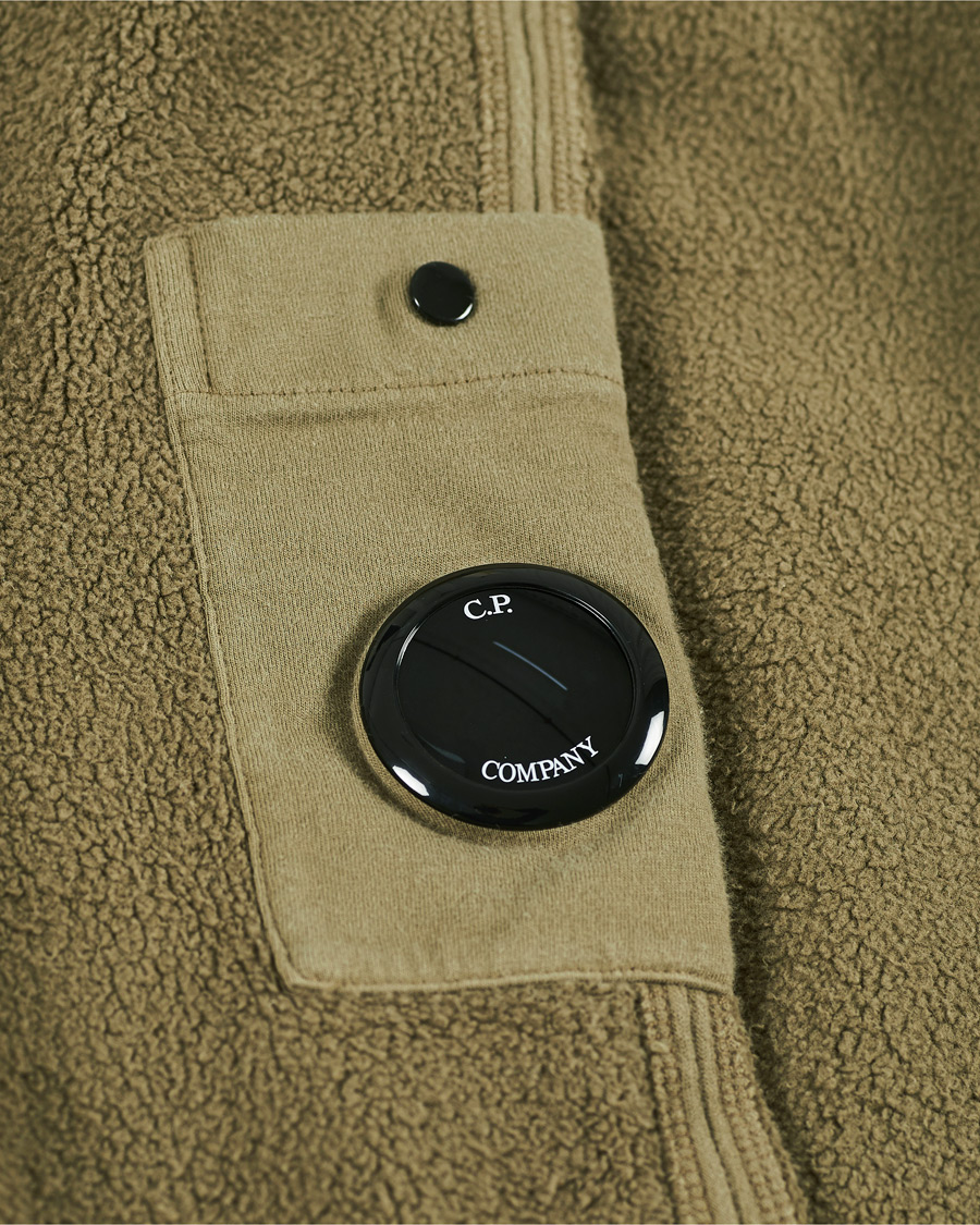 Herre | Gensere | C.P. Company | Polar Fleece Hoodie Olive
