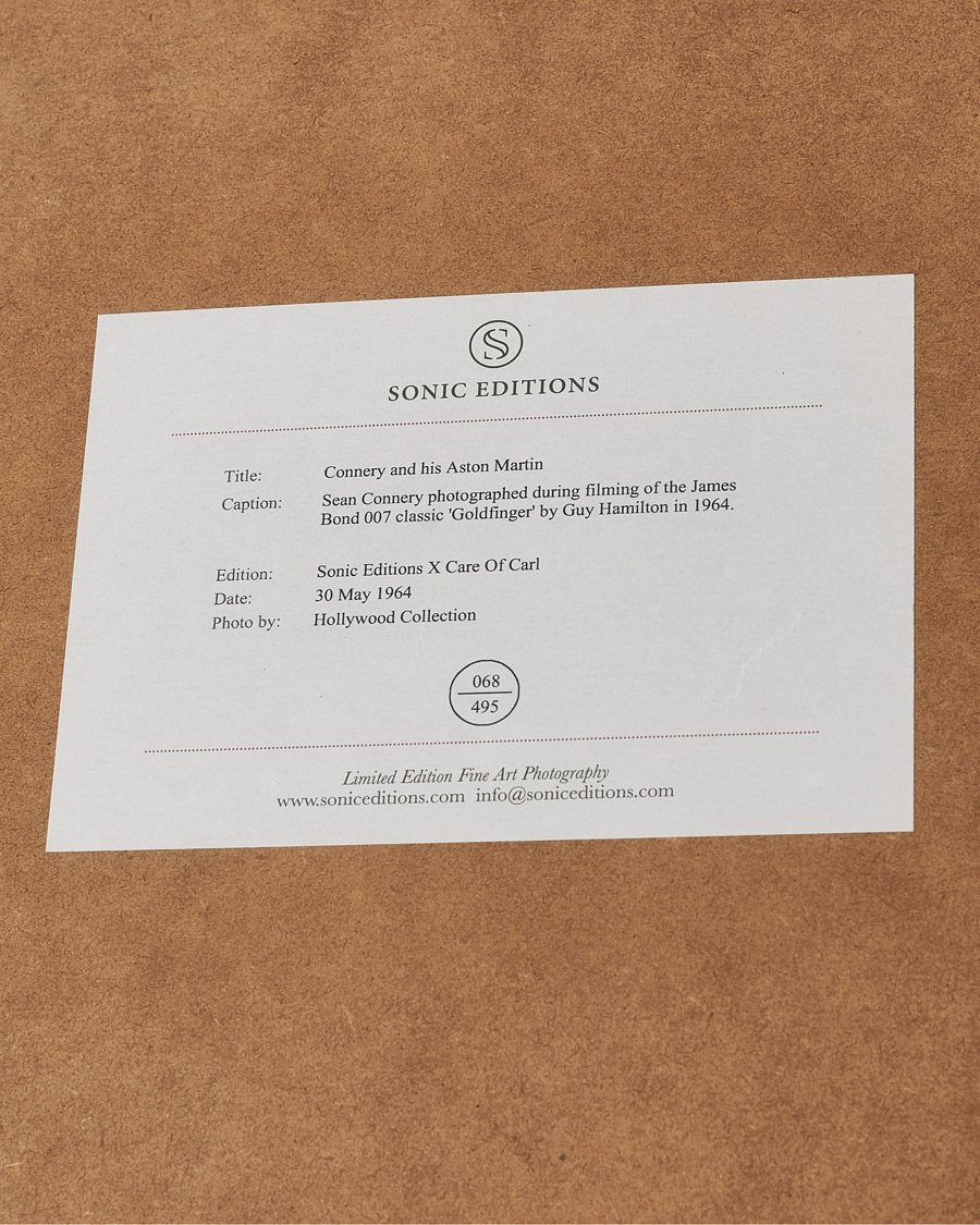 Herre | Bilder | Sonic Editions | Framed Connery And His Aston Martin