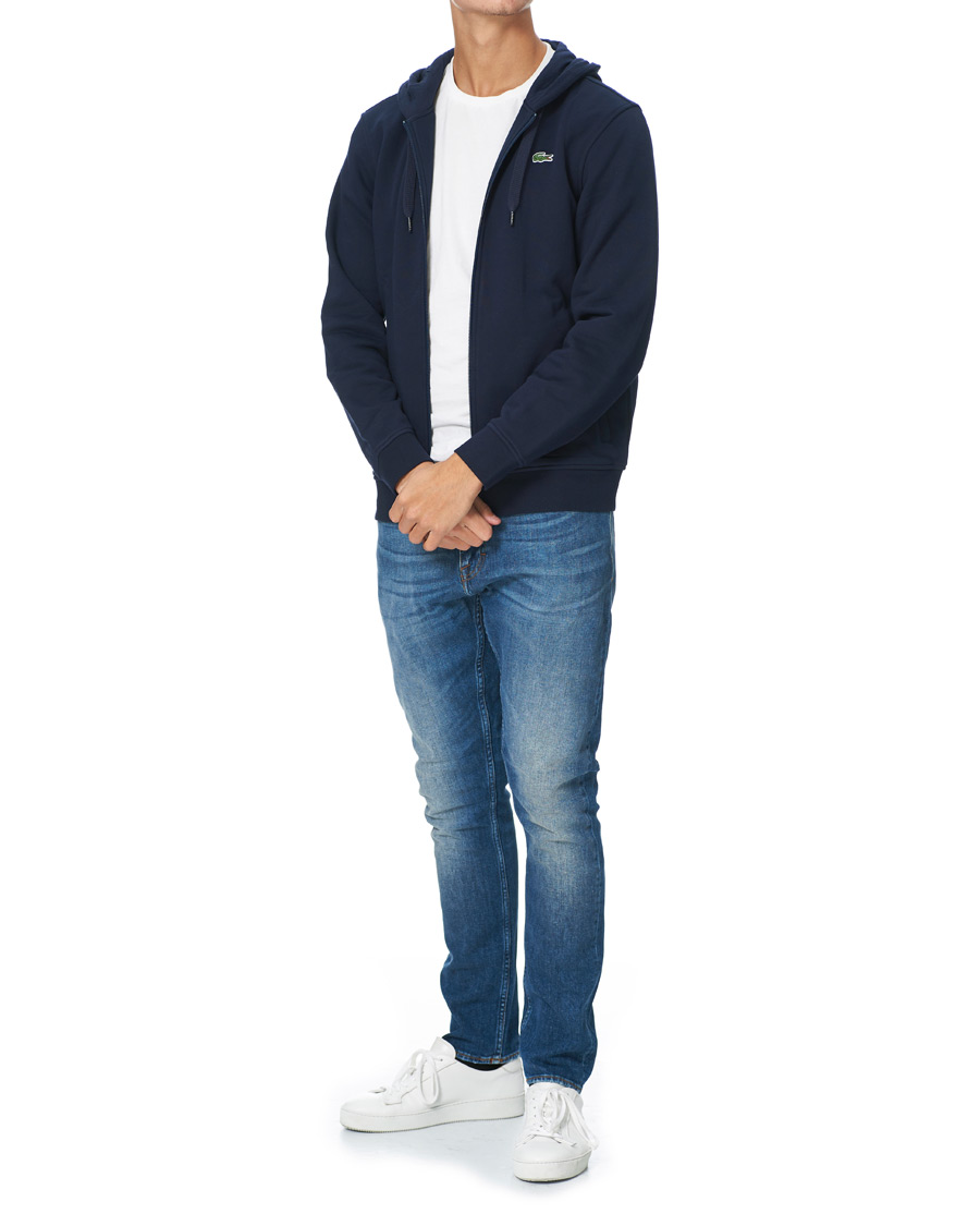Herre | Gensere | Lacoste | Full Zip Hood Navy