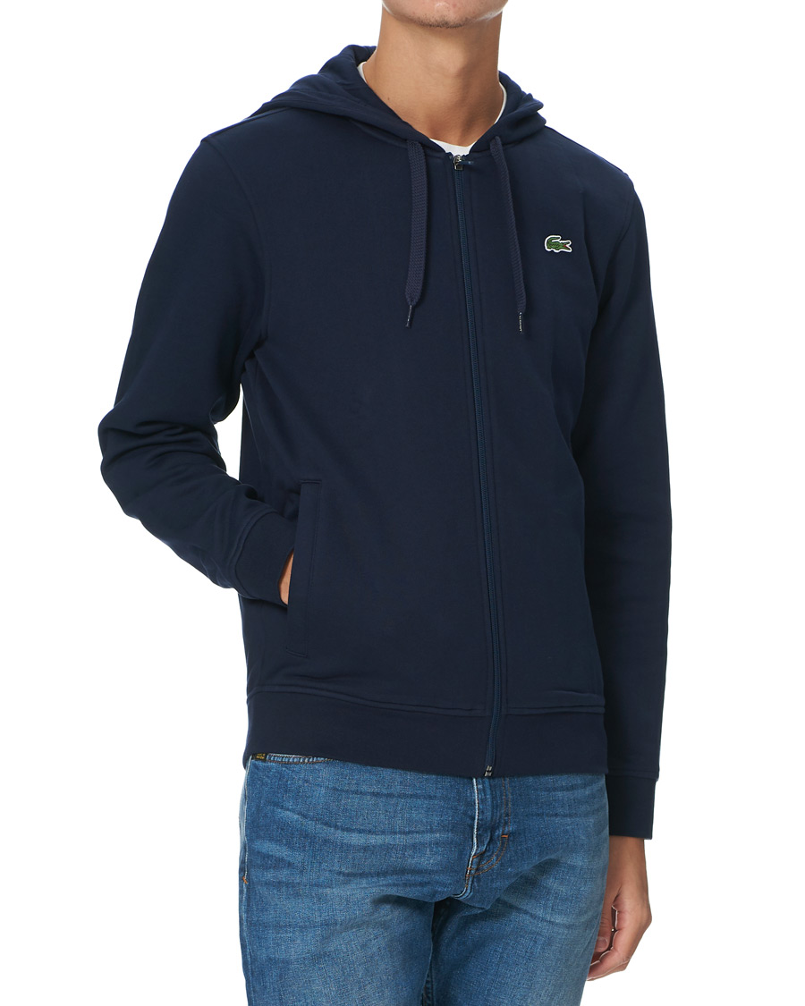 Herre | Gensere | Lacoste | Full Zip Hood Navy