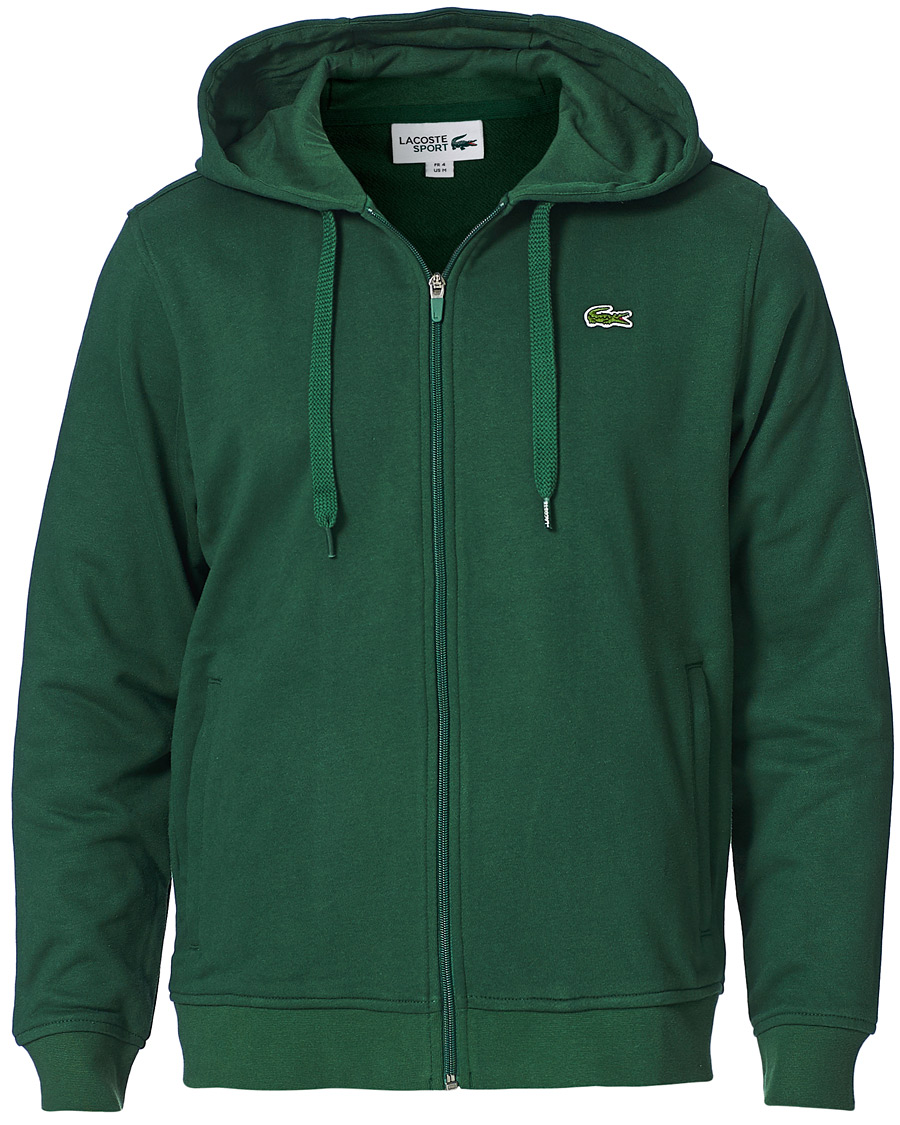 Herre | Gensere | Lacoste | Full Zip Hood Vert Green