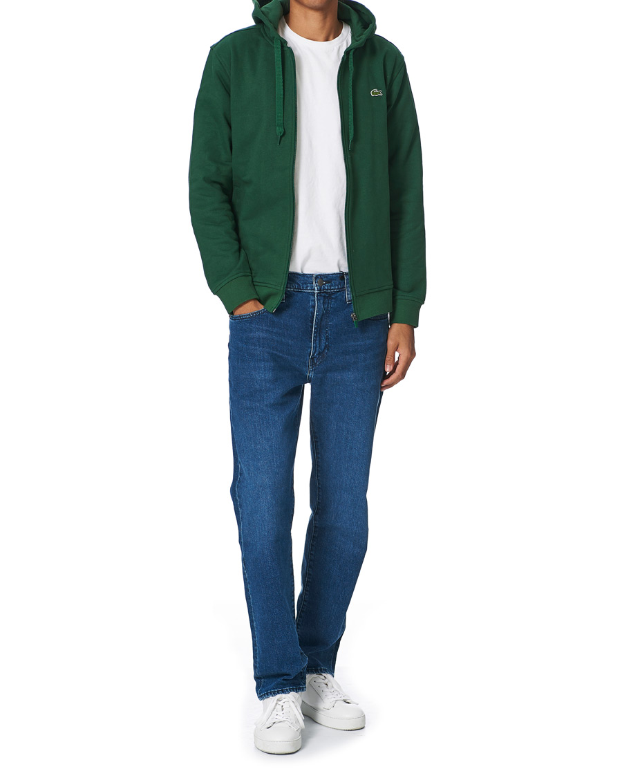 Herre | Gensere | Lacoste | Full Zip Hood Vert Green