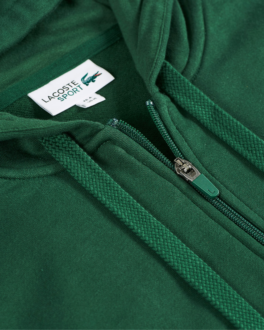 Herre | Gensere | Lacoste | Full Zip Hood Vert Green