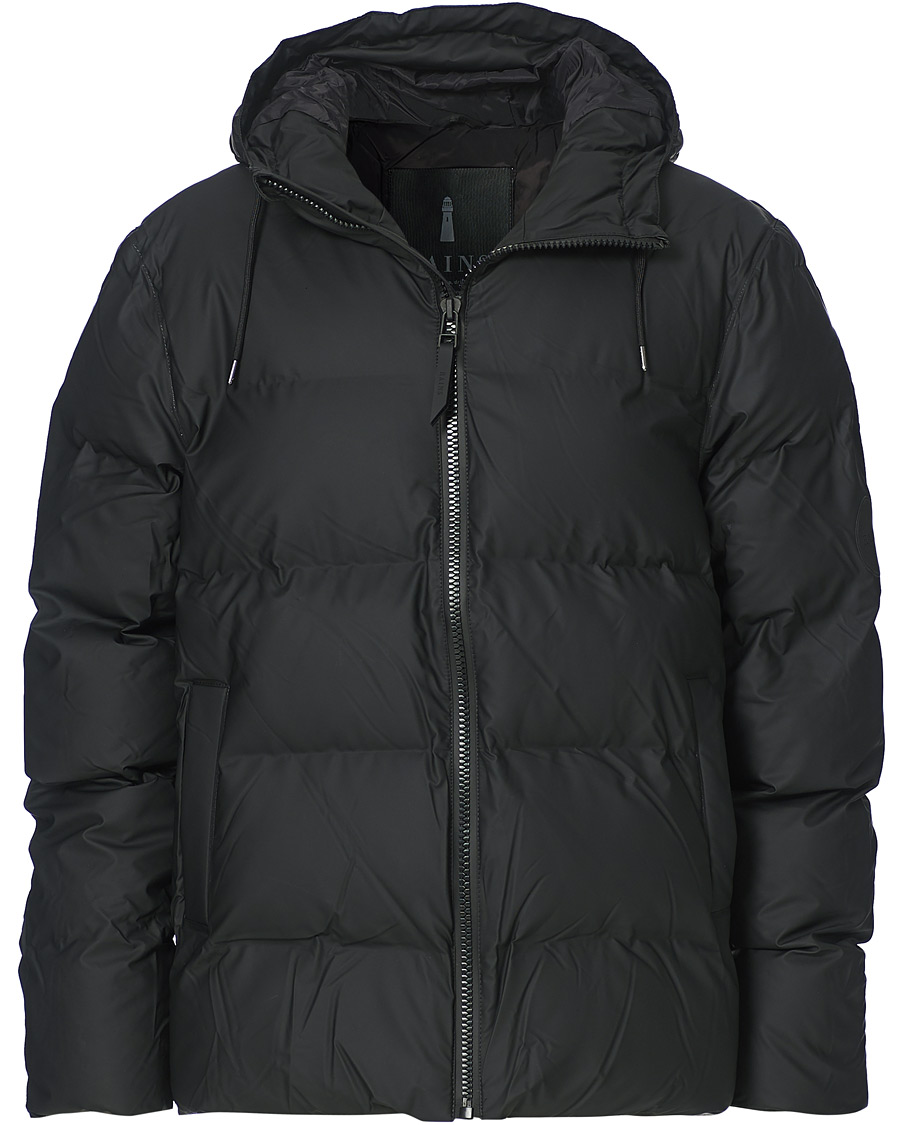 Herre | Jakker | RAINS | Waterproof Puffer Hooded Jacket Black