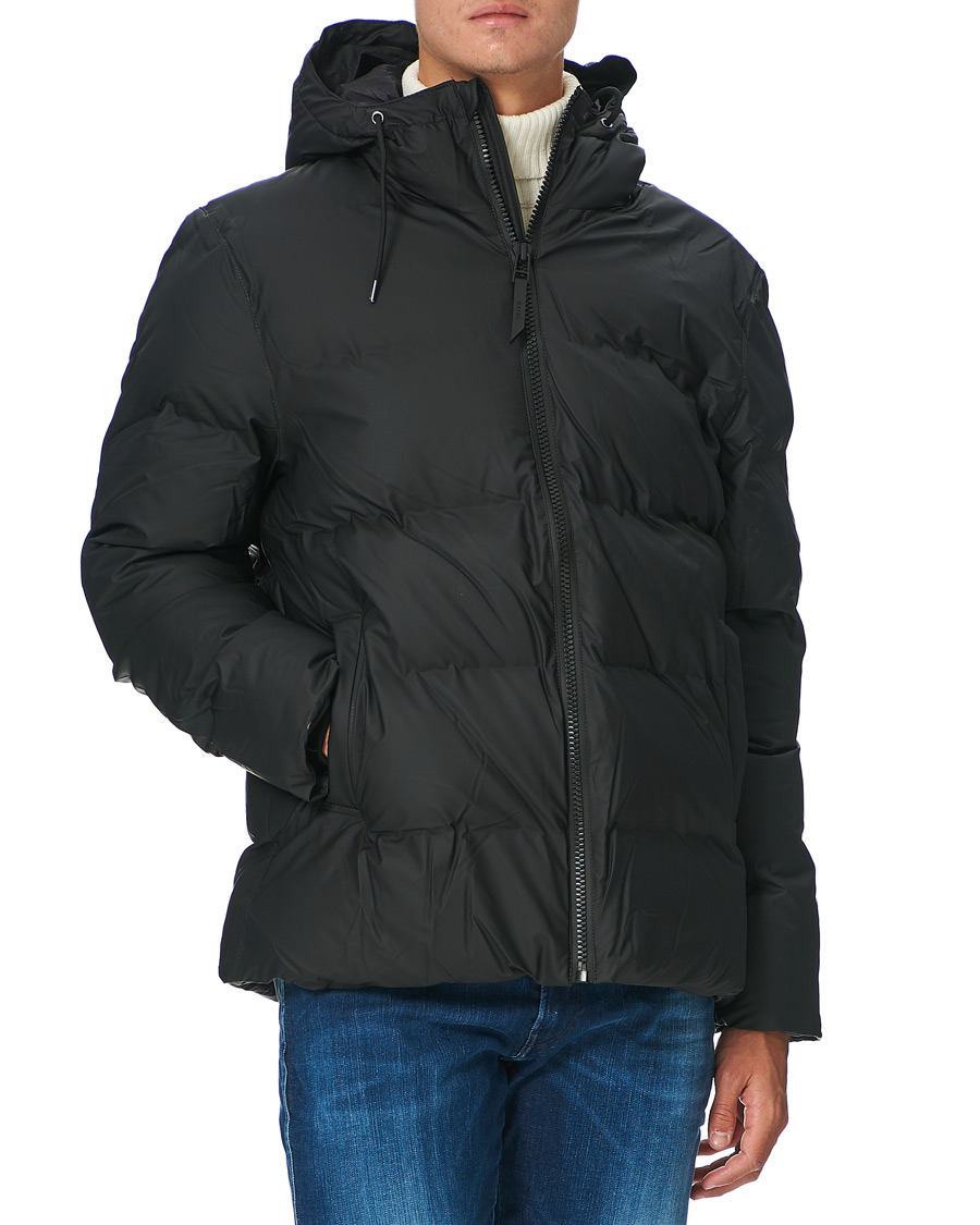 Herre | Jakker | RAINS | Waterproof Puffer Hooded Jacket Black