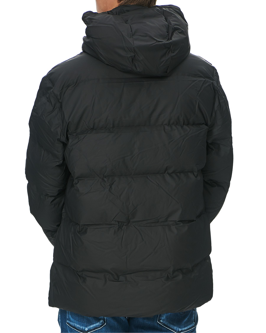 Herre | Jakker | RAINS | Waterproof Puffer Hooded Jacket Black