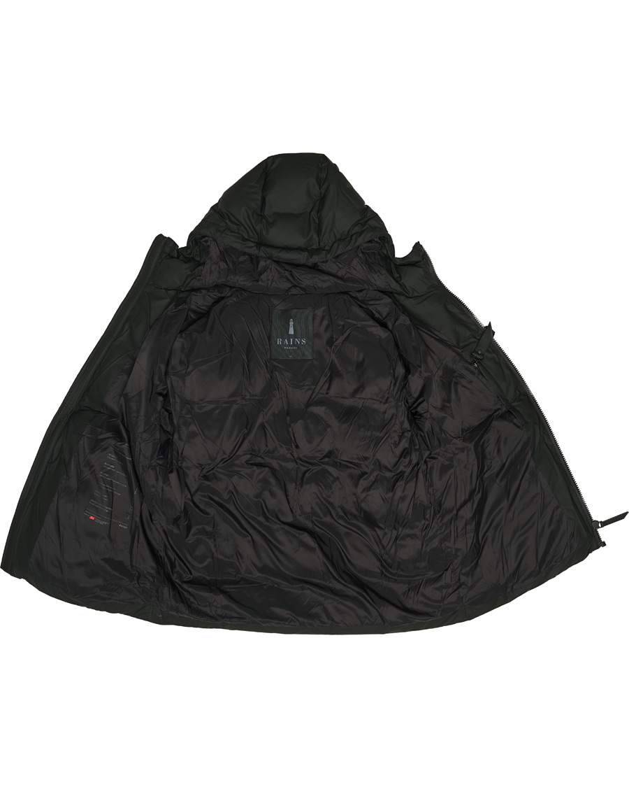 Herre | Jakker | RAINS | Waterproof Puffer Hooded Jacket Black