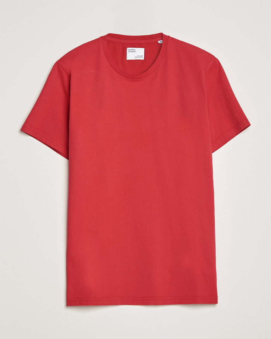 Herre | T-Shirts | Colorful Standard | Classic Organic T-Shirt Scarlet Red
