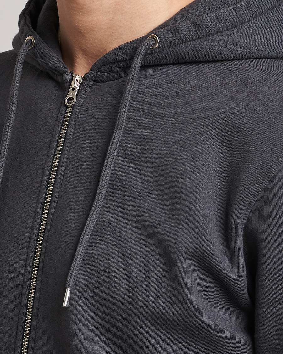 Herre | Gensere | Colorful Standard | Classic Organic Full Zip Hood Lava Grey