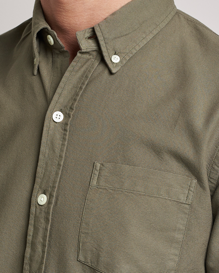 Herre | Skjorter | Colorful Standard | Classic Organic Oxford Button Down Shirt Dusty Olive