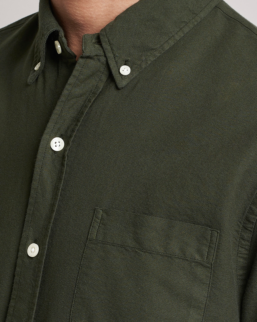 Herre | Skjorter | Colorful Standard | Classic Organic Oxford Button Down Shirt Hunter Green