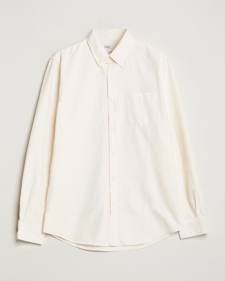 Herre | Skjorter | Colorful Standard | Classic Organic Oxford Button Down Shirt Ivory White