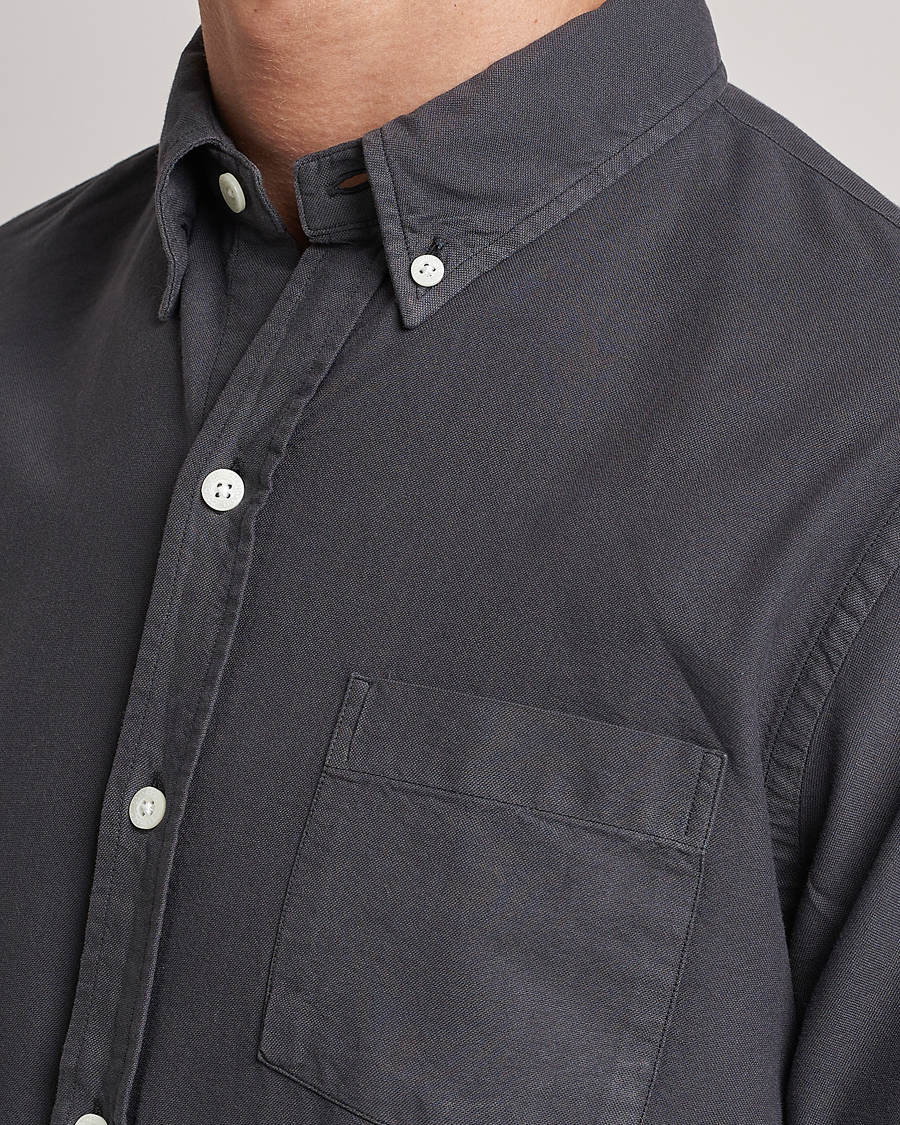 Herre | Skjorter | Colorful Standard | Classic Organic Oxford Button Down Shirt Lava Grey