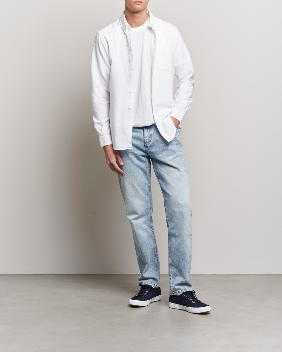 Herre | Skjorter | Colorful Standard | Classic Organic Oxford Button Down Shirt White