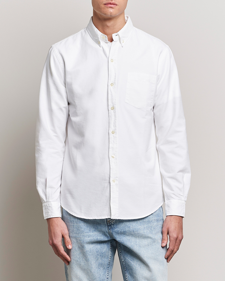 Herre | Skjorter | Colorful Standard | Classic Organic Oxford Button Down Shirt White