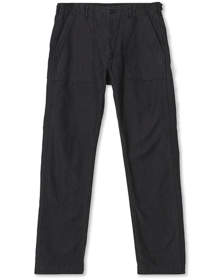 Herre | Bukser | orSlow | Slim Fit Original Sateen Fatigue Pants Black