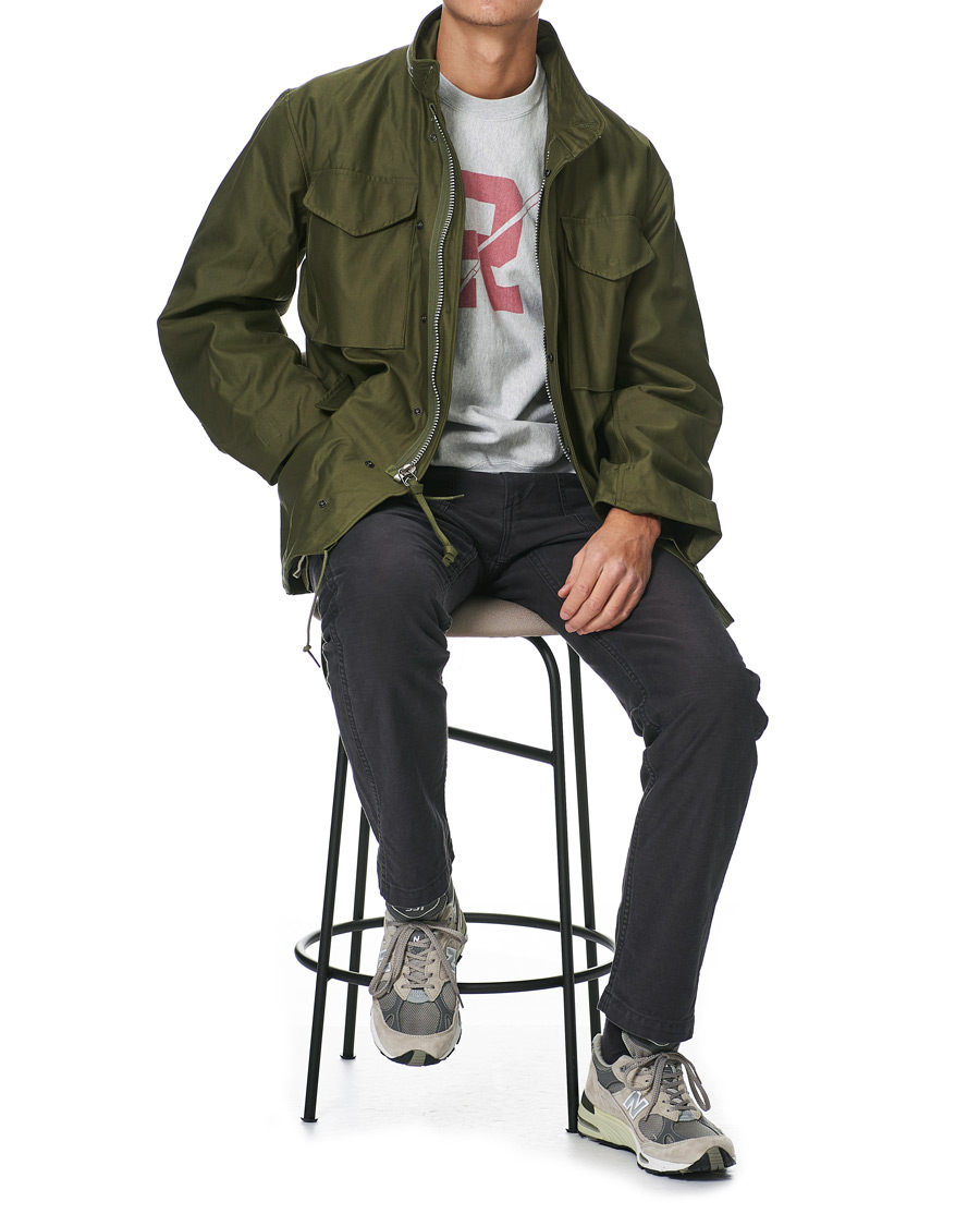 Herre | Bukser | orSlow | Slim Fit Original Sateen Fatigue Pants Black