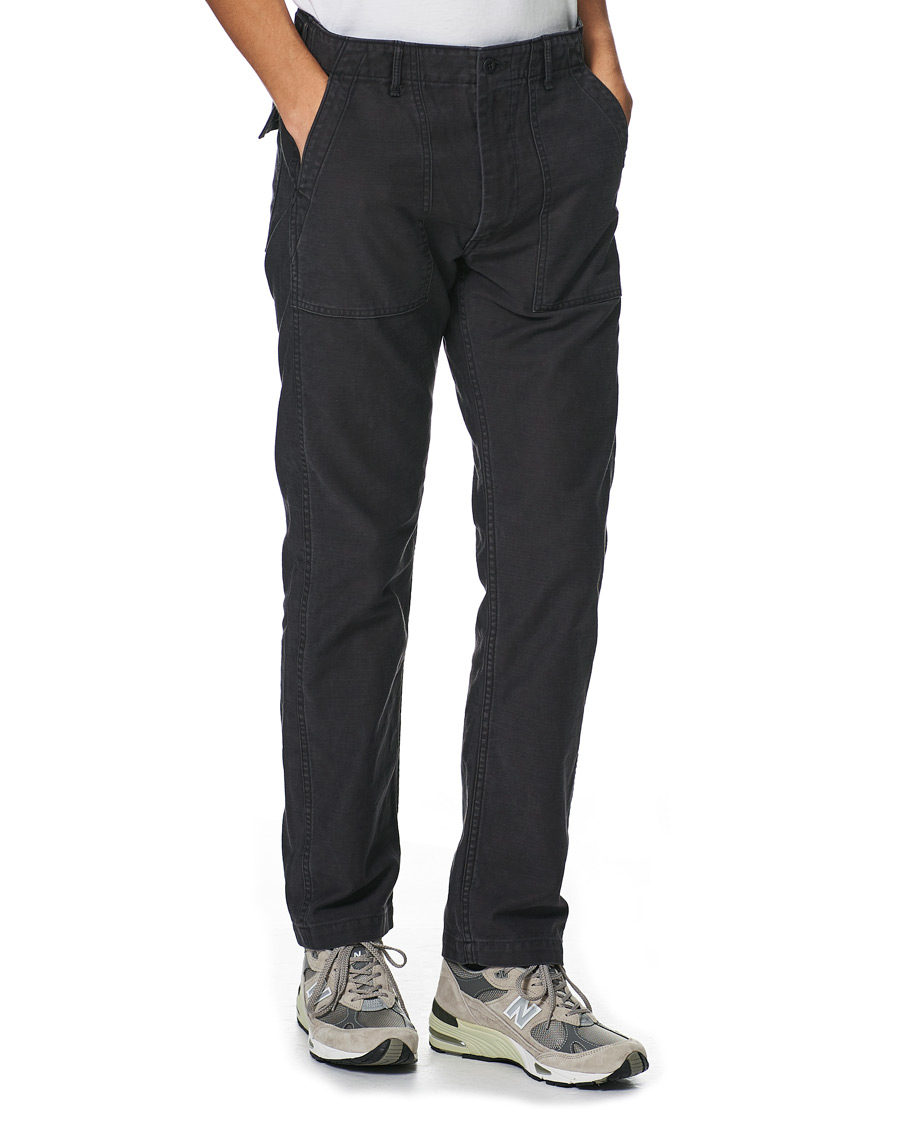 Herre | Bukser | orSlow | Slim Fit Original Sateen Fatigue Pants Black