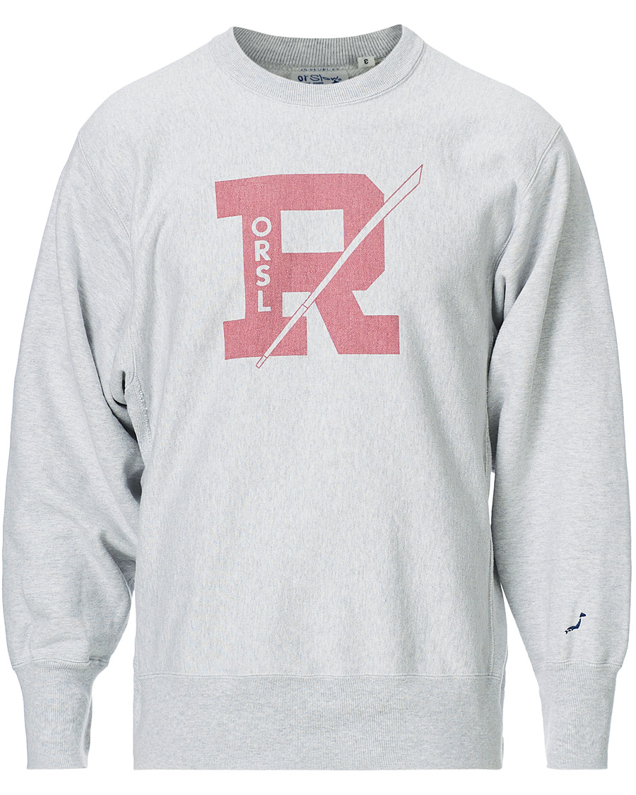 Herre | Gensere | orSlow | R Reverse Heavy Weight Sweatshirt Heather Grey