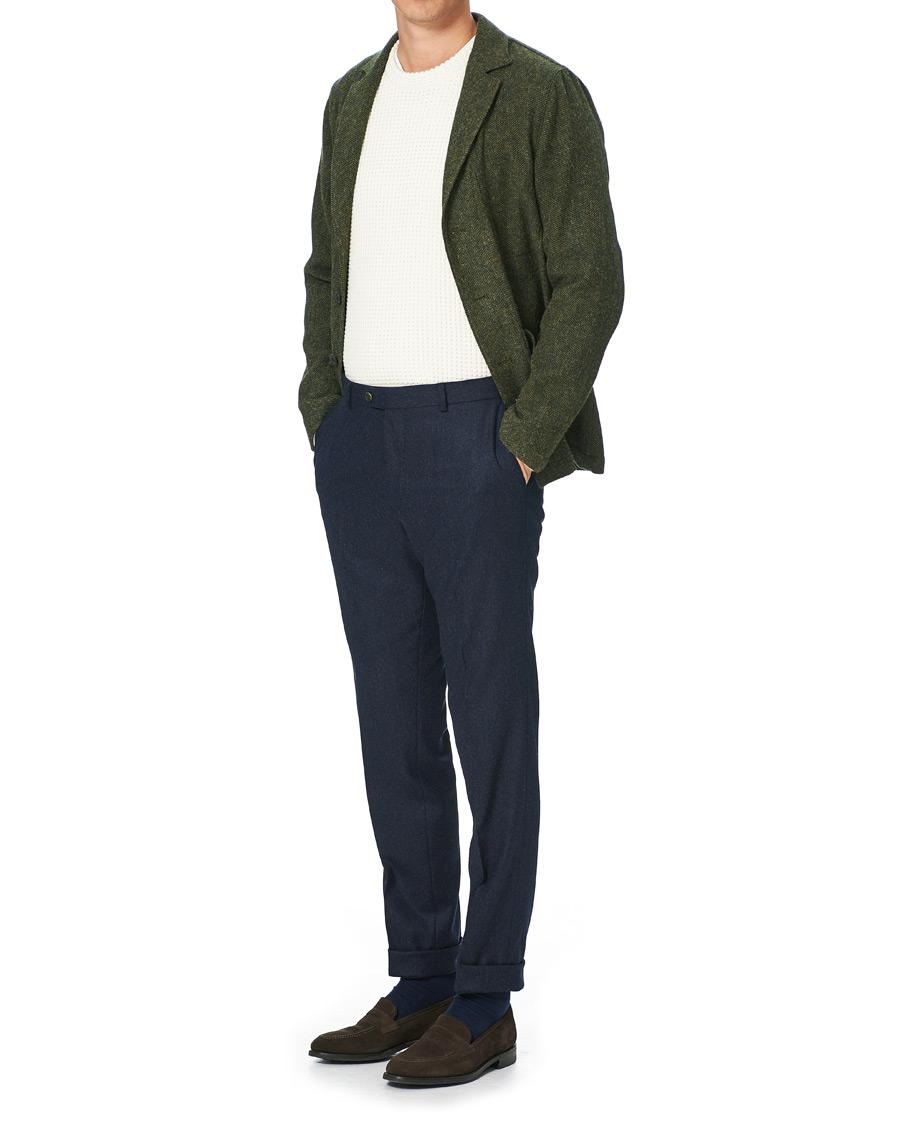 Herre | Jakker | Oscar Jacobson | Hector Moon Wool/Cotton Shirt Jacket Green