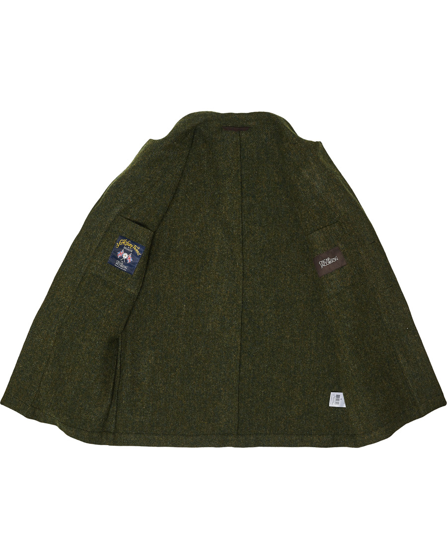Herre | Jakker | Oscar Jacobson | Hector Moon Wool/Cotton Shirt Jacket Green