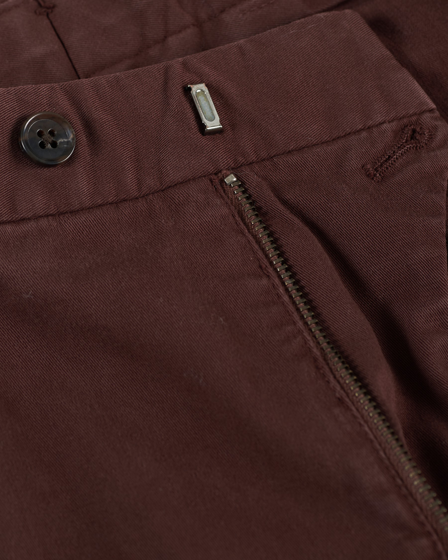 Herre | Bukser | Oscar Jacobson | Danwick Side Adjusters Chino Burgundy