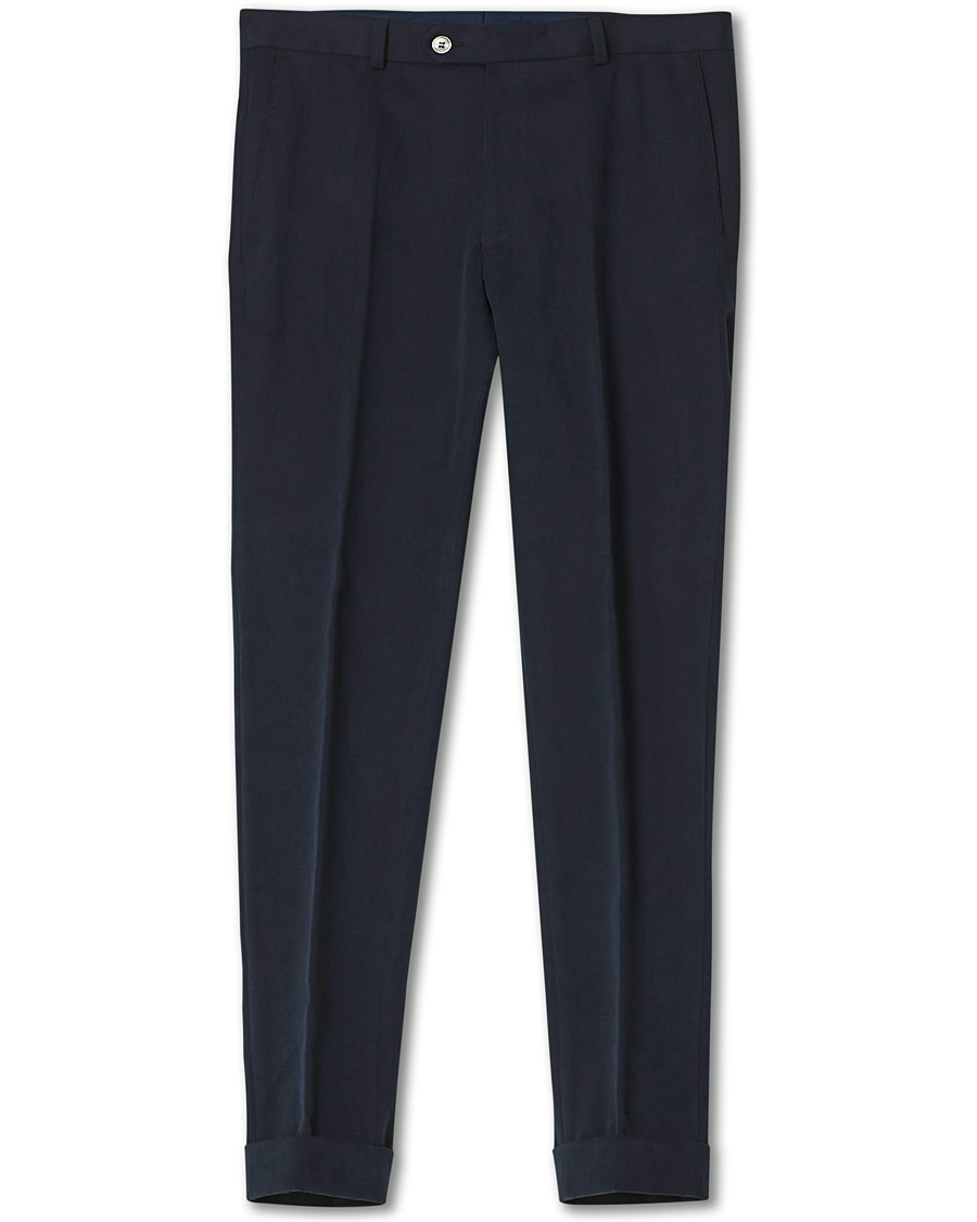 Herre | Bukser | Oscar Jacobson | Denz Turn Up Chinos Navy