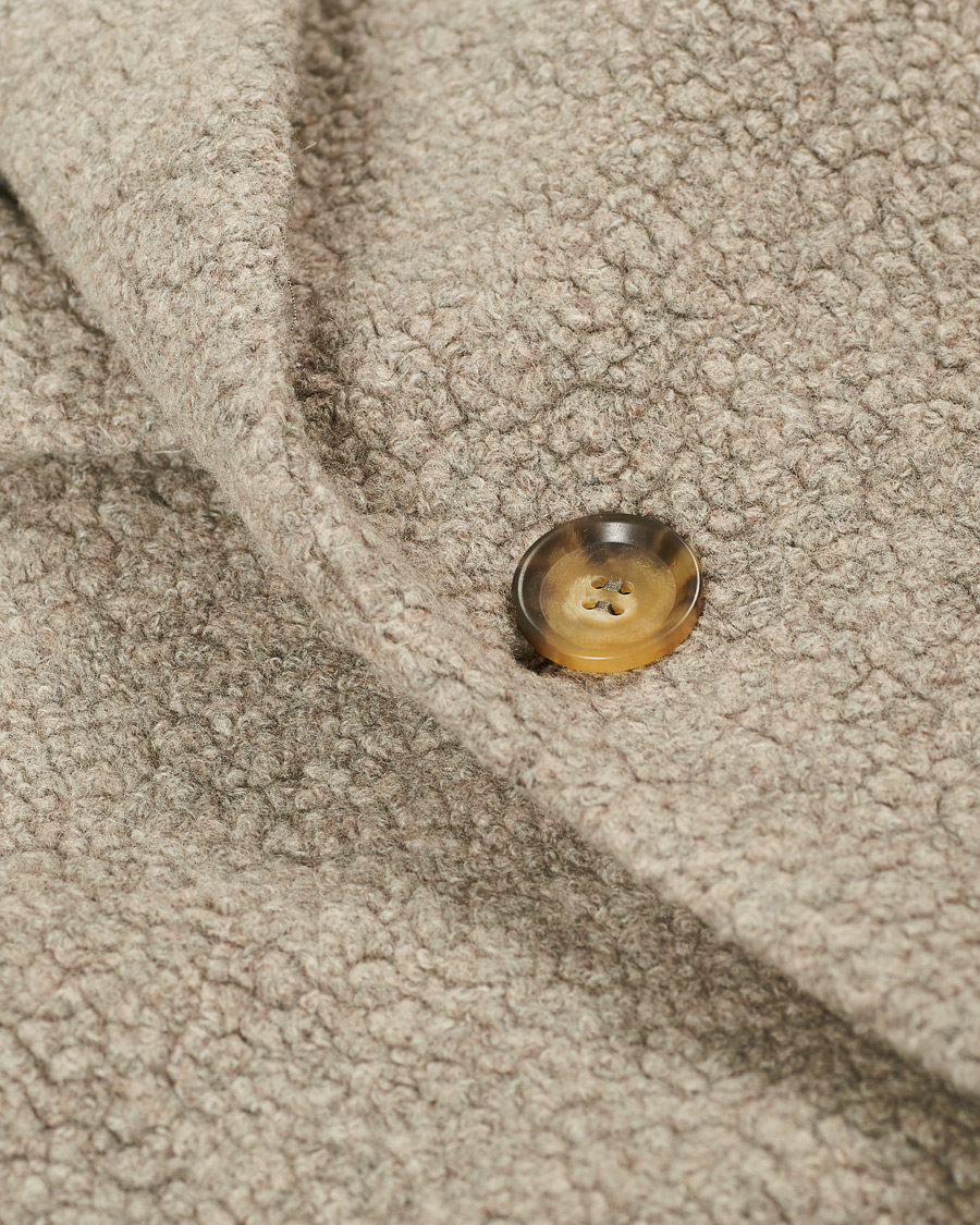 Herre | Jakker | Oscar Jacobson | Storvik Wool Terry Coat Creme