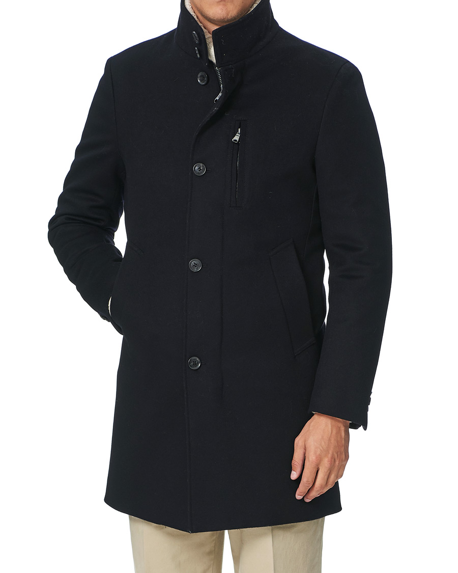 Herre | Jakker | Oscar Jacobson | Landon Loro Piana Jacket Navy