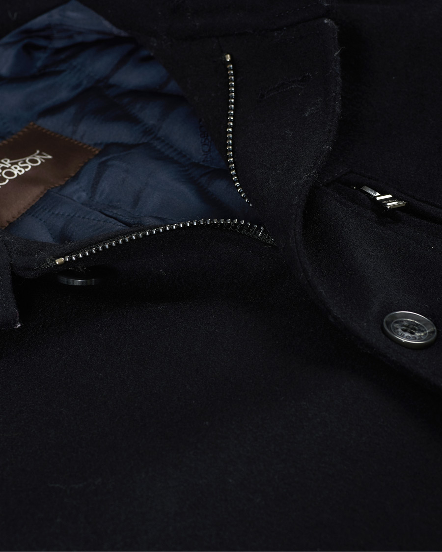 Herre | Jakker | Oscar Jacobson | Landon Loro Piana Jacket Navy