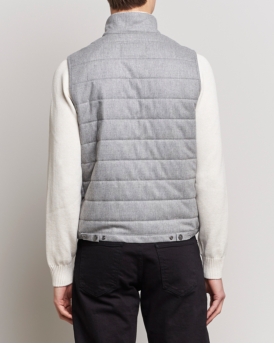 Herre | Jakker | Oscar Jacobson | Liner EVO Flannel Waistcoat Light Grey