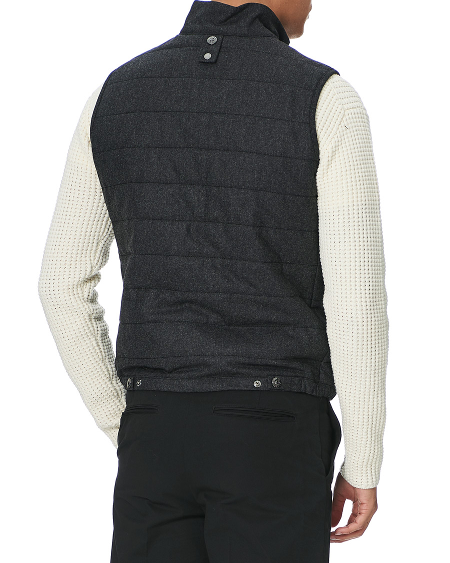 Herre | Jakker | Oscar Jacobson | Liner EVO Flannel Waistcoat Charcoal