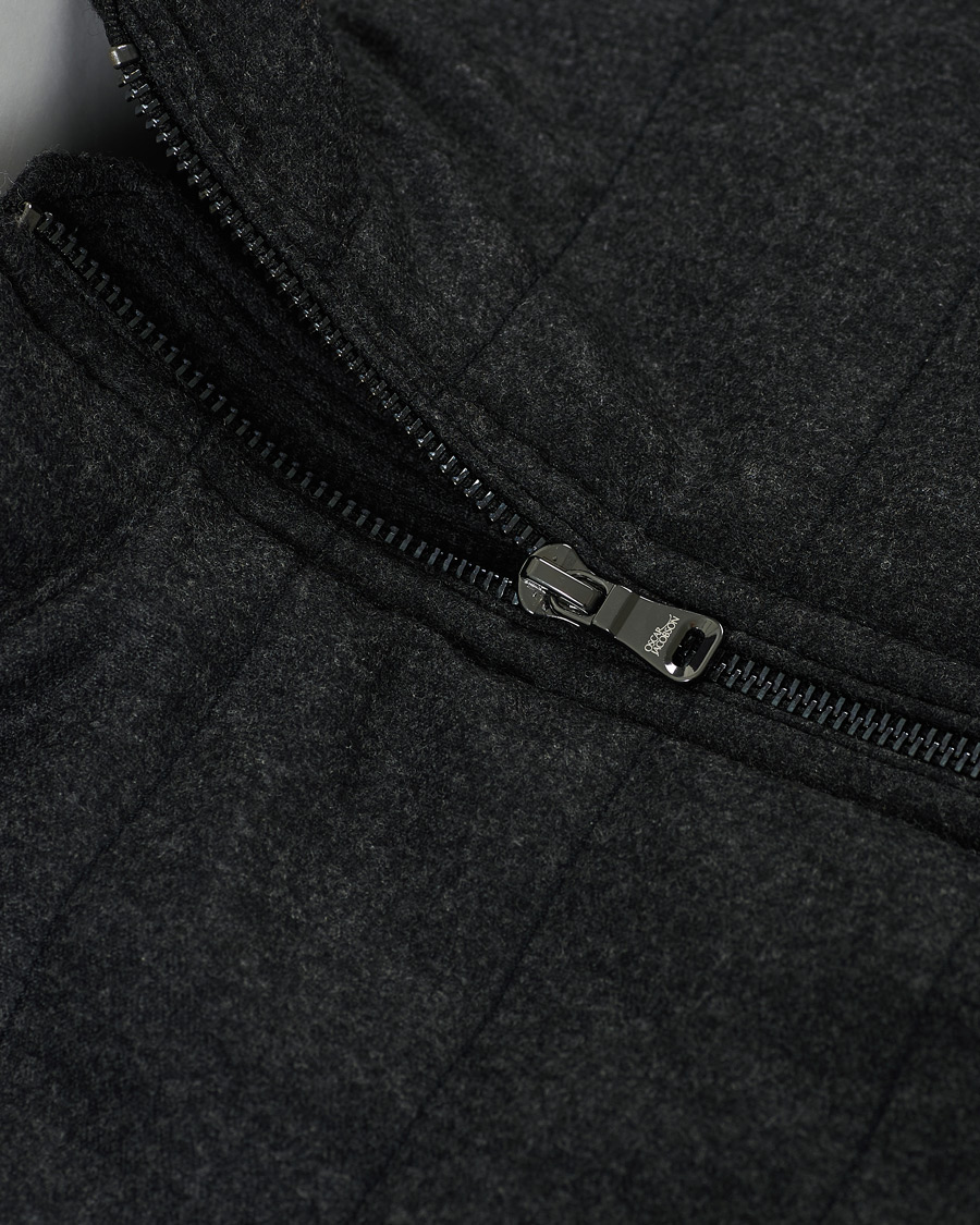 Herre | Jakker | Oscar Jacobson | Liner EVO Flannel Waistcoat Charcoal