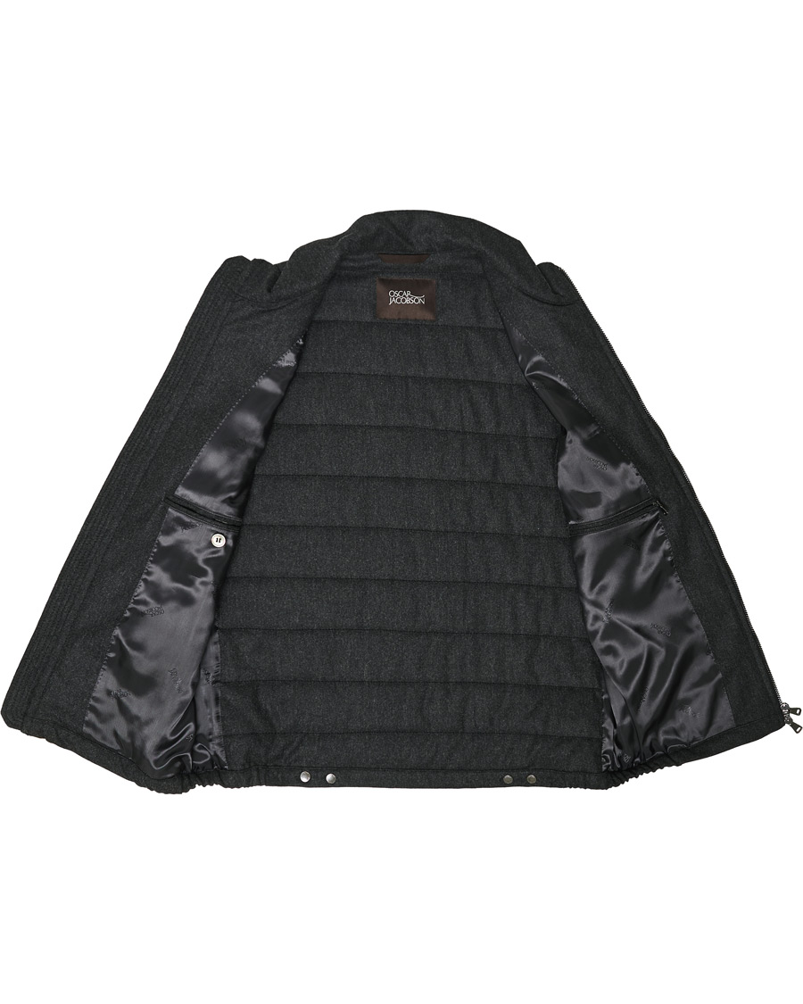 Herre | Jakker | Oscar Jacobson | Liner EVO Flannel Waistcoat Charcoal