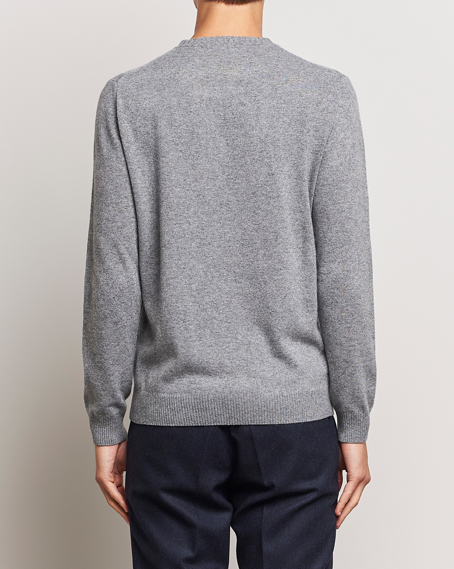 Herre | Gensere | Oscar Jacobson | Valter Wool/Cashmere Round Neck Light Grey