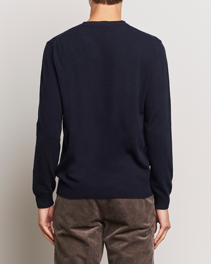 Herre | Gensere | Oscar Jacobson | Valter Wool/Cashmere Round Neck Navy